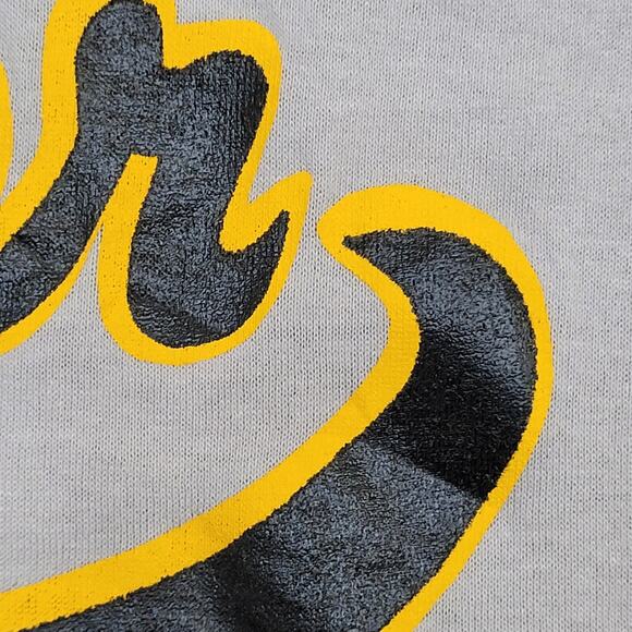 Vintage 90s St-Peter Ringer Shirt Medium 20x25 Gray - Picture 10 of 12